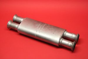 Exhaust front silencer alustal