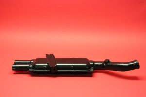 Uitlaat einddemper achter rechts zwart