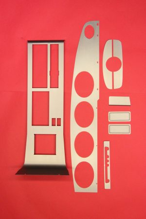 Set di rivestimenti in alluminio per cruscotto e consolle