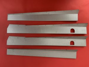 Door sill trim aluminum waffle set