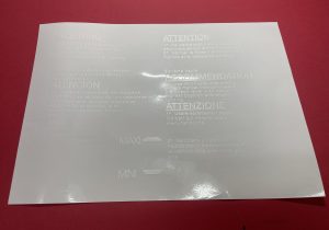 Reservoir sticker large white