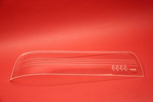 Headlight glass plastic right