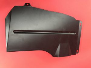Wheel box cover left rear