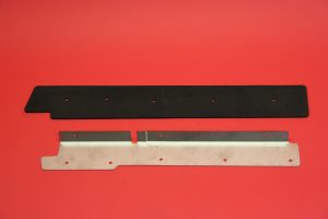 A-stijl rubber flap met RVS hoek links