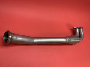 Exhaust flame pipe on the right