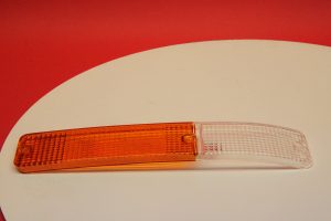 Abdeckglas für Blinker- und Standlichtgehäuse vorne links oder rechts orange/weiss
